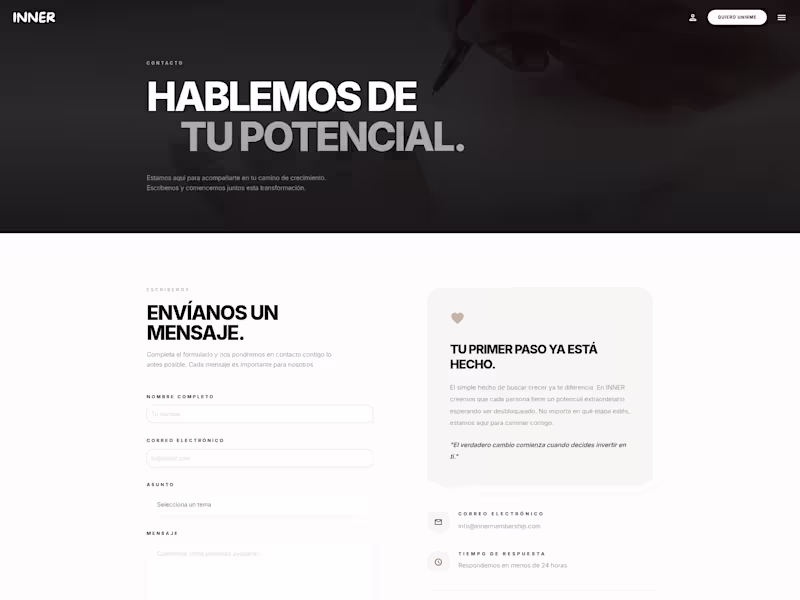 Cover image for Inner Membership: https://innermembership.com/ 💎
Gestión de