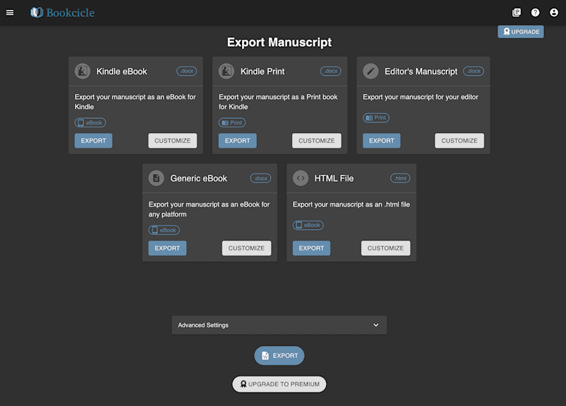 Cover image for Bookcicle's Export Feature
