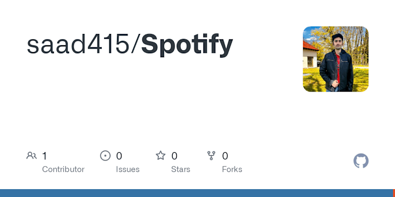 Cover image for saad415/Spotify