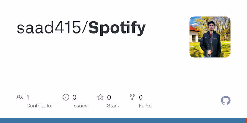 Cover image for saad415/Spotify