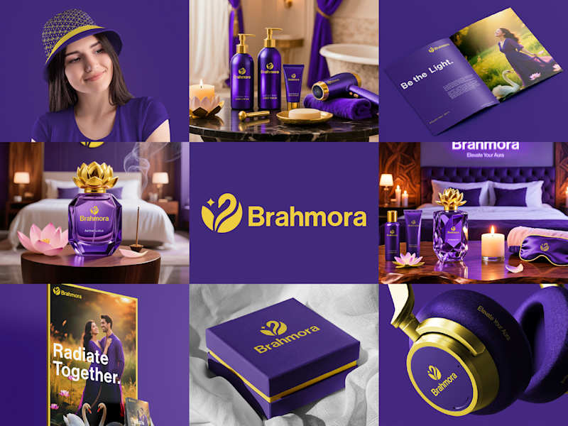 Cover image for Brahmora | Spiritual Luxury Branding & Identity Design