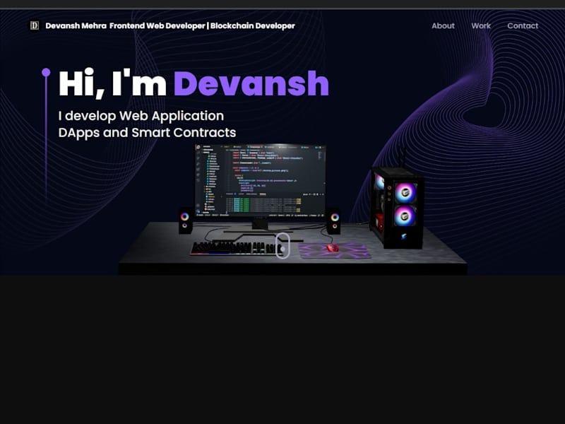 Cover image for Portfolio web application 