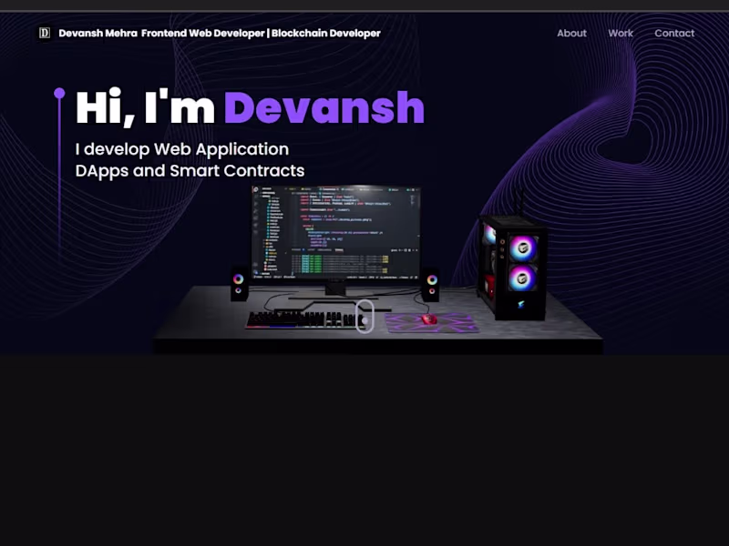 Cover image for Portfolio web application 