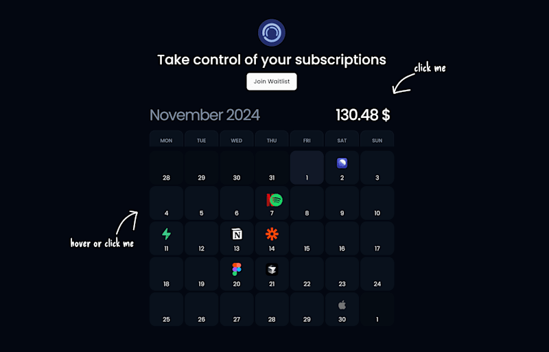 Cover image for Subscription Tracker MVP