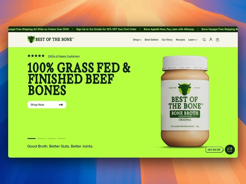 Cover image for Custom Shopify Build for Best of the Bone