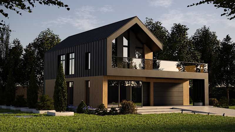 Cover image for Modern Two-story Home