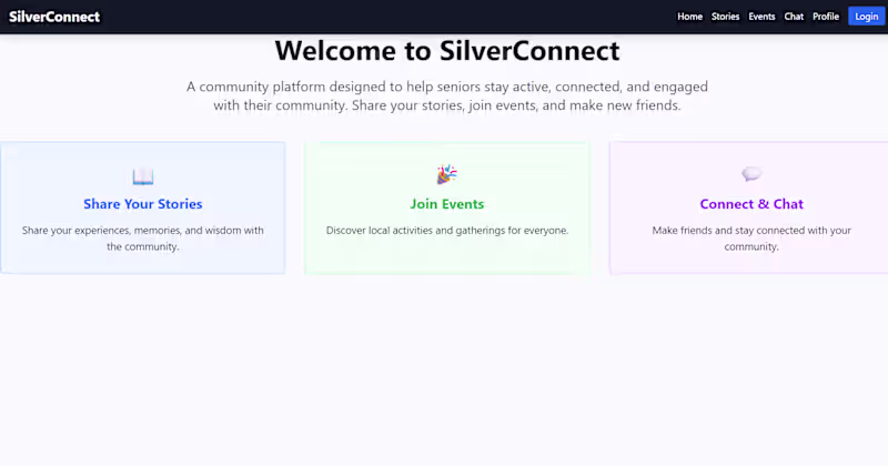 Cover image for SilverConnect – Social Networking Platform Development