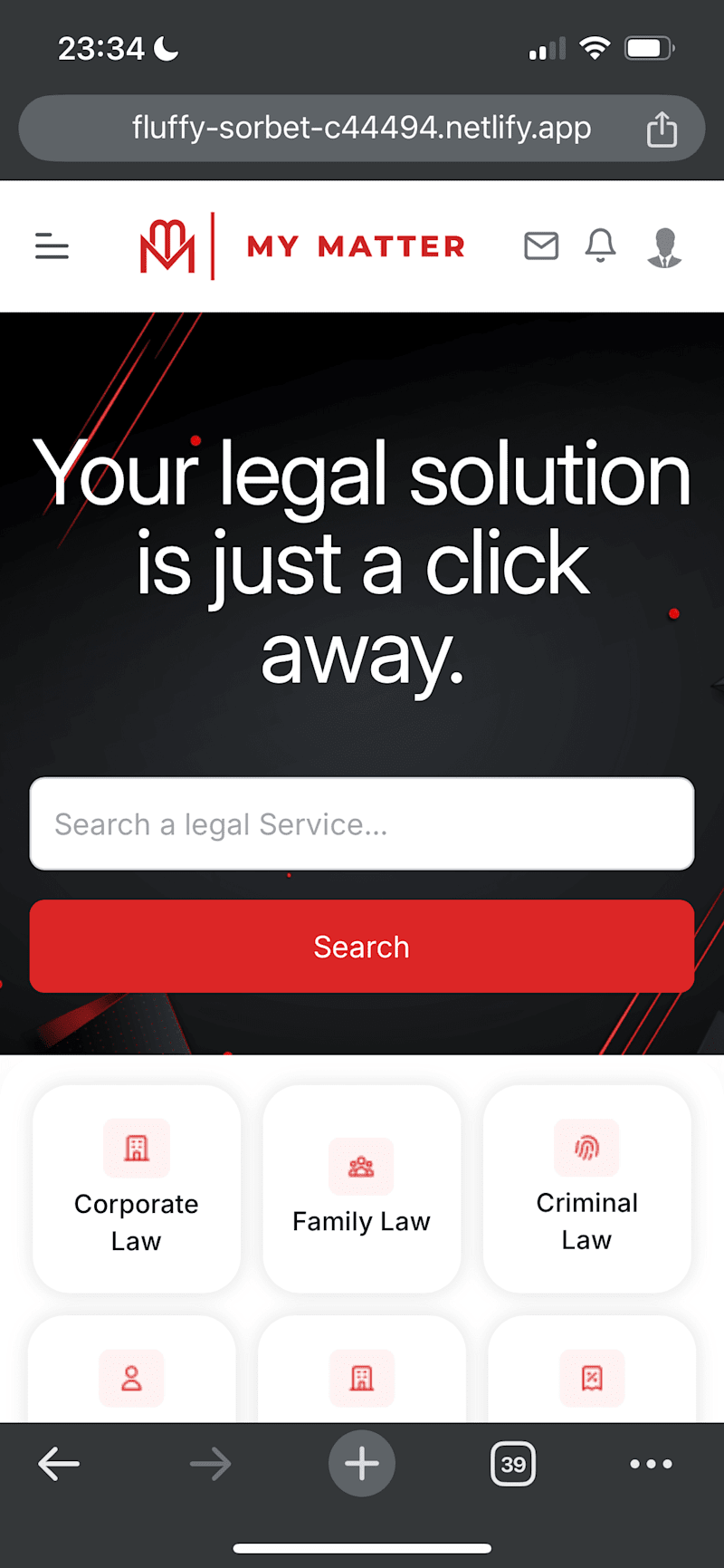 Cover image for Legal Matchmaking Platform: A Portfolio Project