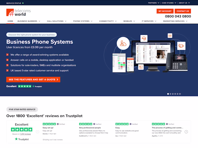 Cover image for Telecoms World - Webflow Development | JS | API | n8n