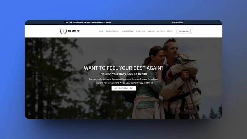 Cover image for Age Well Dr WordPress Website