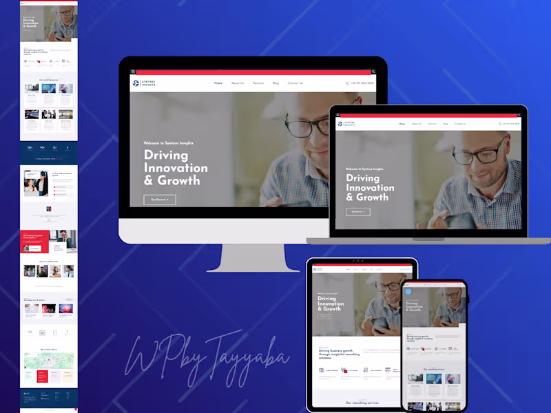 Cover image for Business Consulting Firm Website