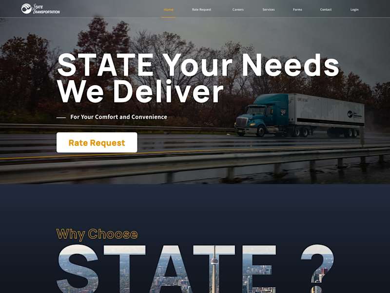Cover image for Website Design - State Transportation