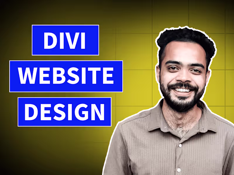 Cover image for I will build a divi wordpress website or divi website