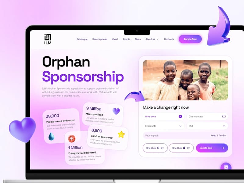 Cover image for ILM Charity Website Redesign
