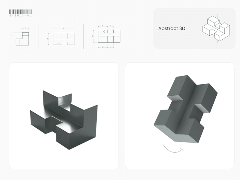 Cover image for Abstract 3D - Drawing | CAD Design