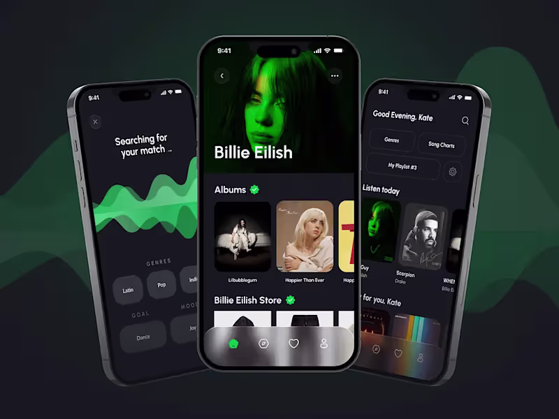 Cover image for Music player Mobile App