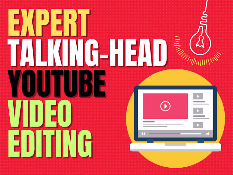 Cover image for Expert Talking head YouTube Video Editing | Vlog Editing