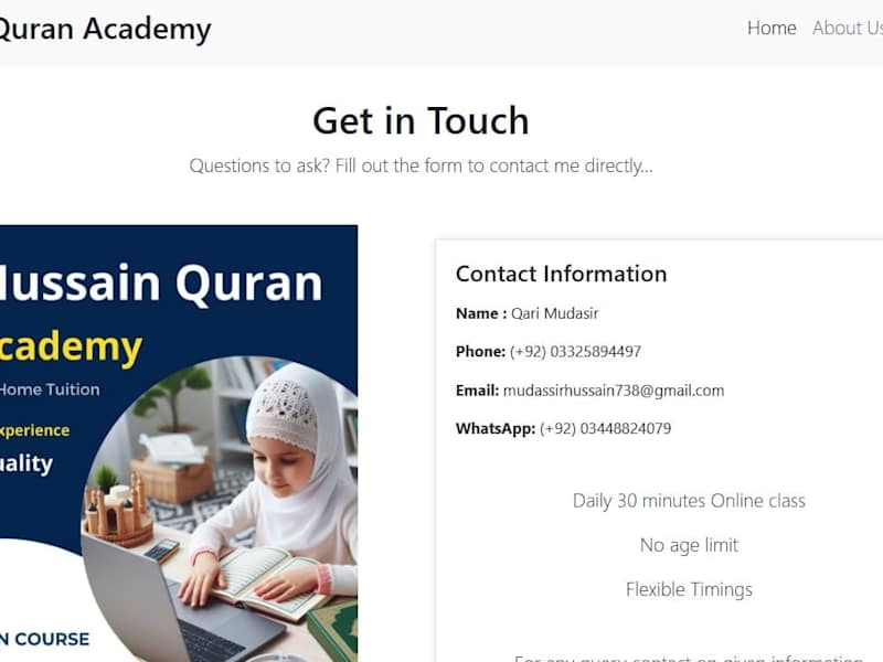 Cover image for Al-Hussain Quran
