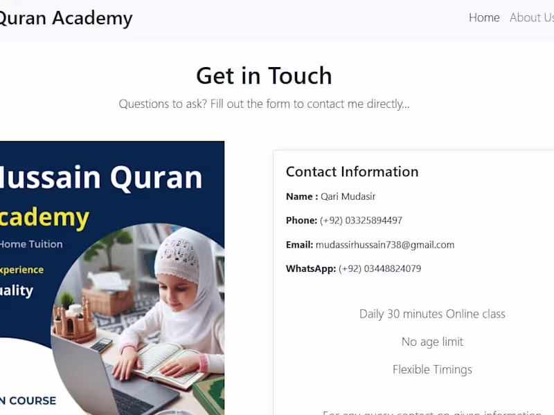 Cover image for Al-Hussain Quran