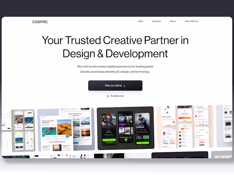 Cover image for Cosmic- Figma to Webflow development