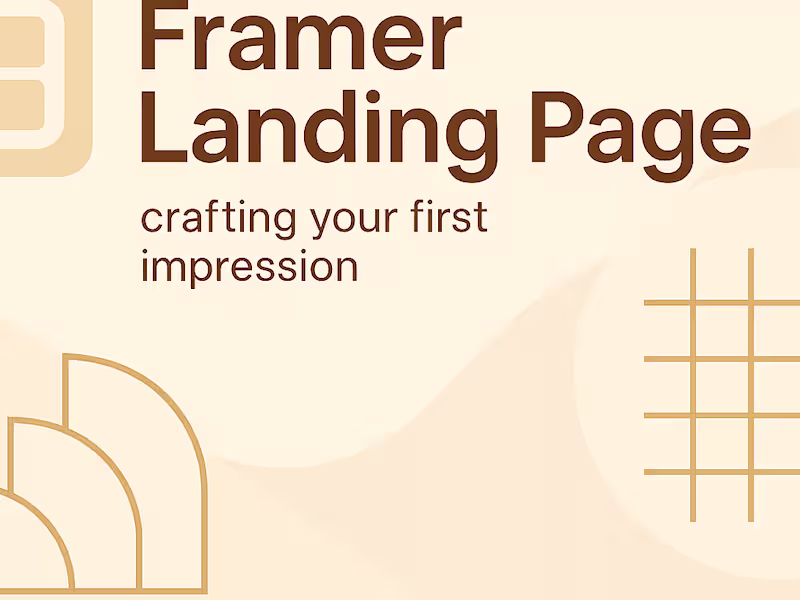 Cover image for Framer Landing Page Design & Development