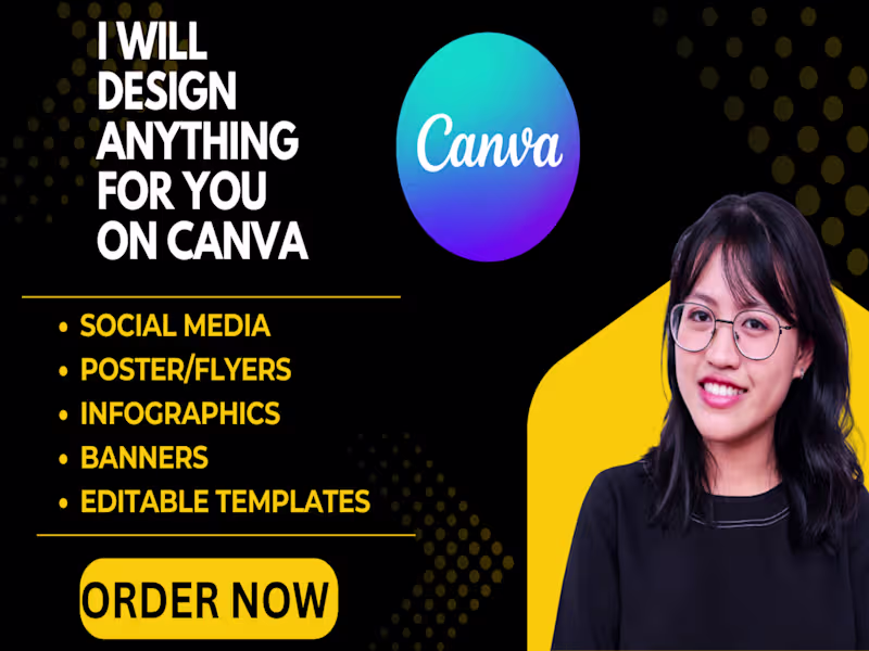 Cover image for I will design social media posts with Canva or any template