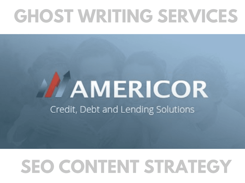Cover image for Americor Ghost Writer + Content Creation 🤑👻