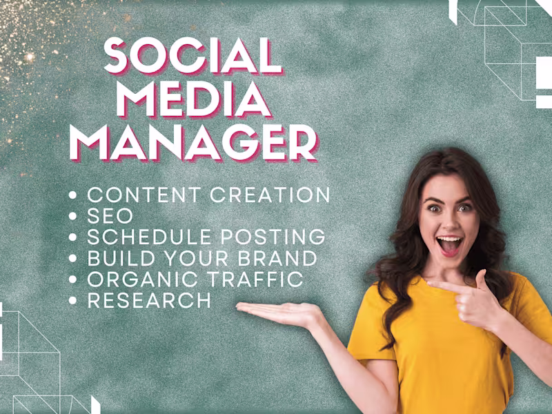 Cover image for I will be your social media manager for Instagram, YouTube, FB