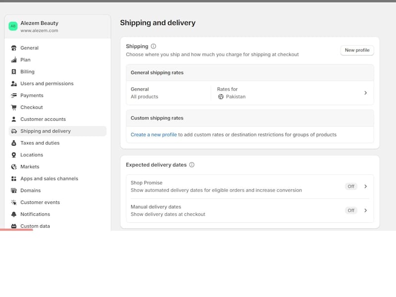 Cover image for Shipping and Payments Settings on Shopify