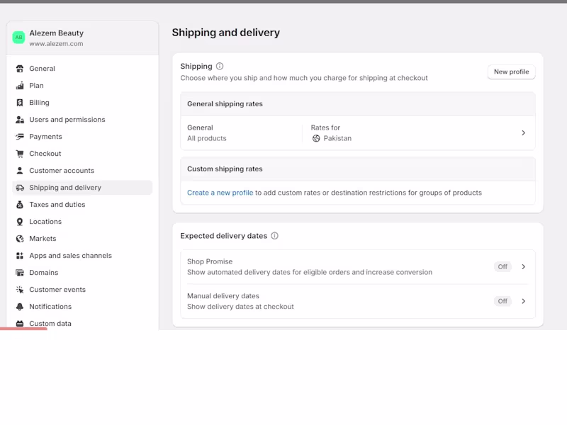 Cover image for Shipping and Payments Settings on Shopify