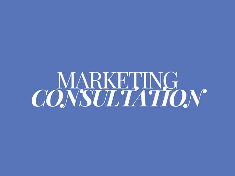 Cover image for 60min Marketing Consultation