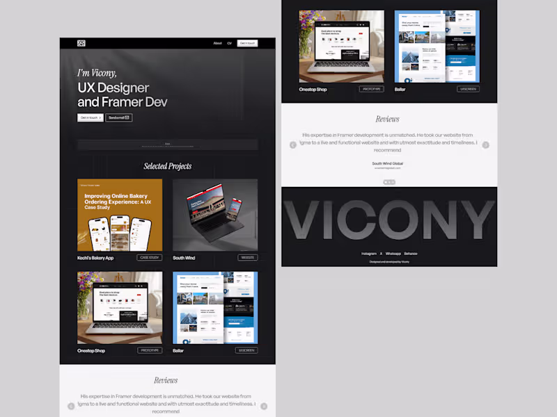 Cover image for Landing Page Design Using Framer