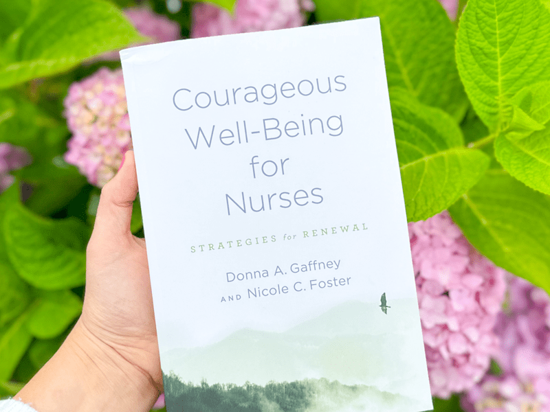 Cover image for Writing and co-authoring "Courageous Well-Being for Nurses"