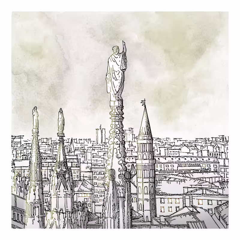 Cover image for Hand-drawing sketch illustrations of landscapes and buildings