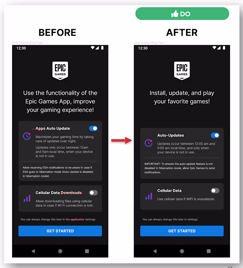 Cover image for Optimized UX Copy for Epic