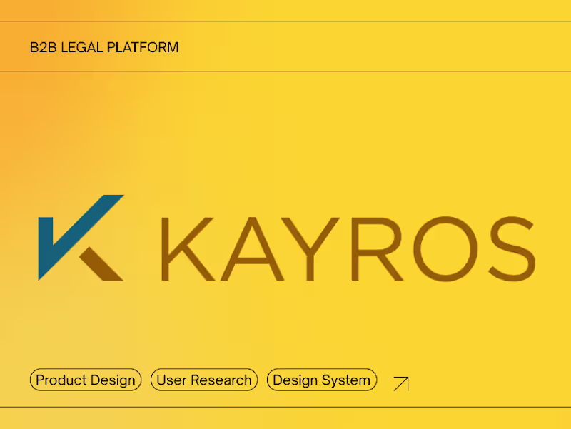 Cover image for Kayros Case study — Olha Pushkarova