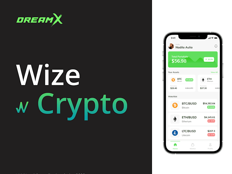 Cover image for Crypto mobile app design - Wize Crypto