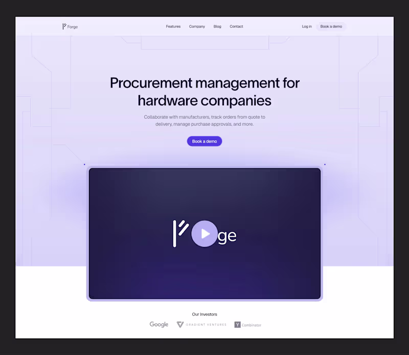 Cover image for Forge Website (Saas)