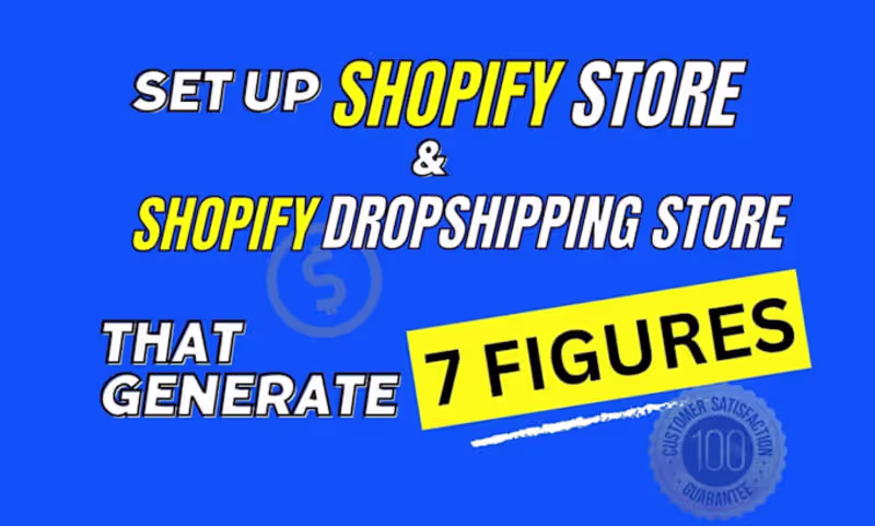 Cover image for I will build design or redesign a  shopify store 