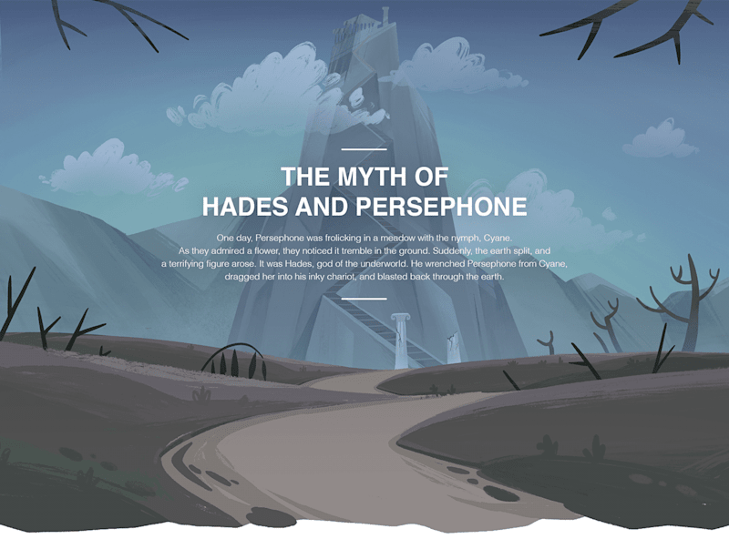 Cover image for TED-Ed | The myth of Hades and Persephone on Behance