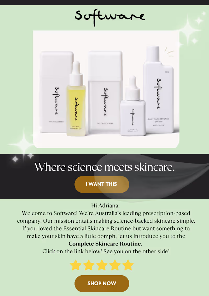 Cover image for Skincare Brand Email Design 