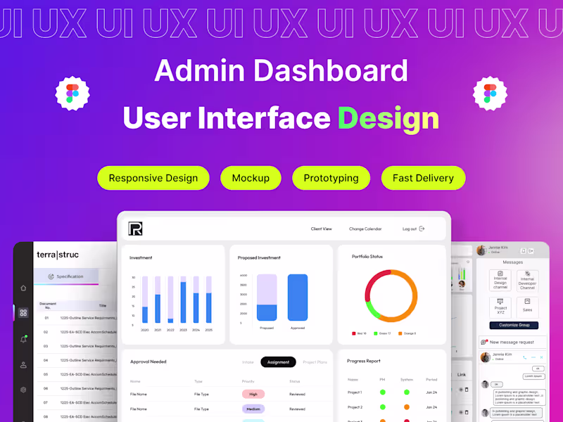 Cover image for You will get Dashboard & admin panel UI UX | Dashboard Design