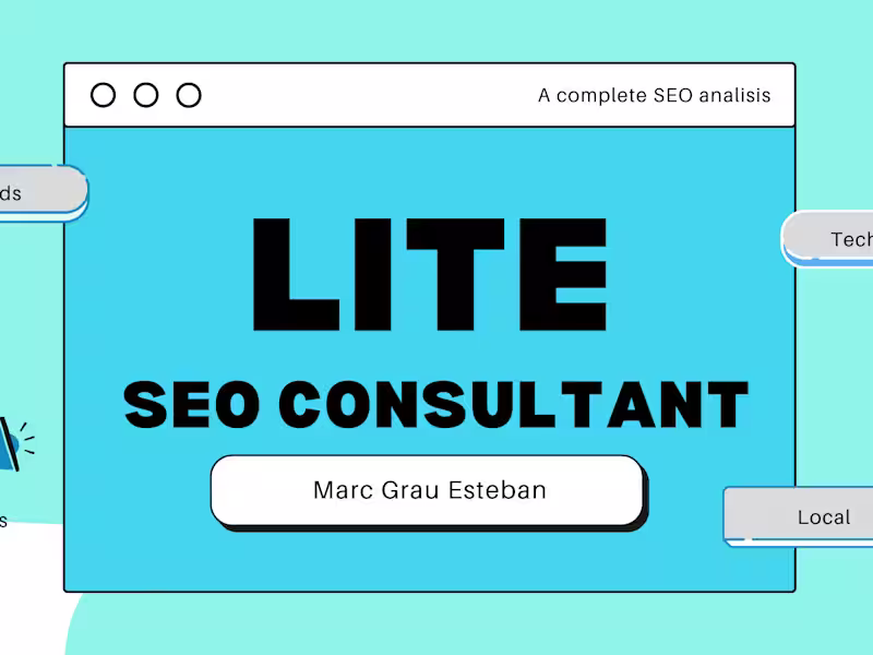 Cover image for SEO Consultant - LITE