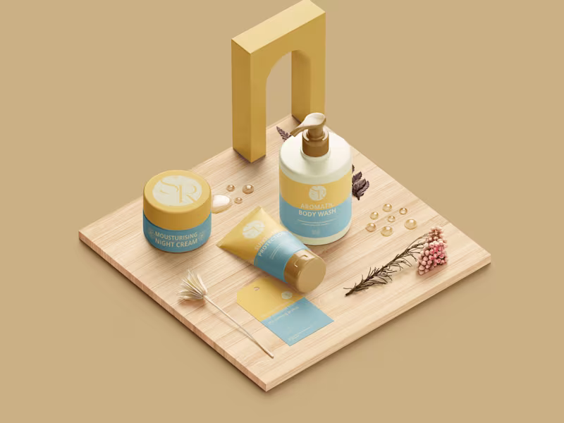 Cover image for Label packaging beauty product