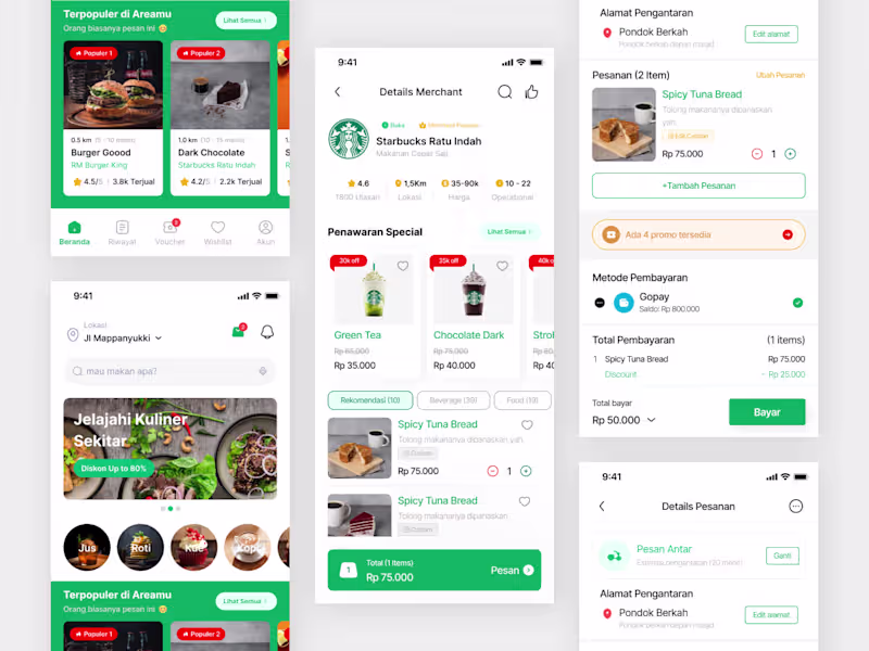 Cover image for UI/UX Design Mobile (Foody Apps)