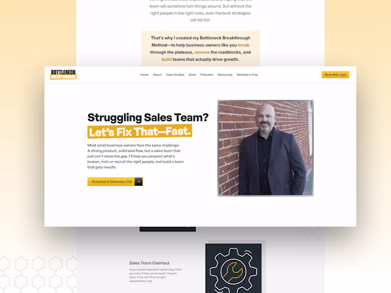 Cover image for Business Coach website 