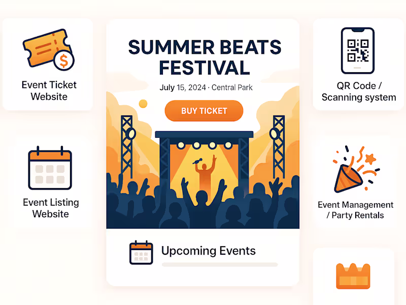 Cover image for Event Website Design with Ticket Booking and Registration