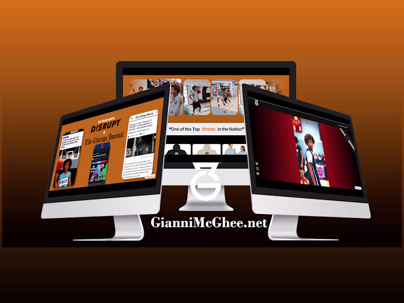 Cover image for Gianni McGhee's Basketball Portfolio Website