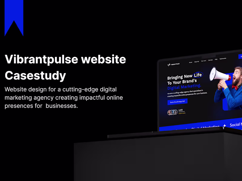 Cover image for VIBRANTPULSE WEBSITE DESIGN AND FRAMER DEVELOPMENT