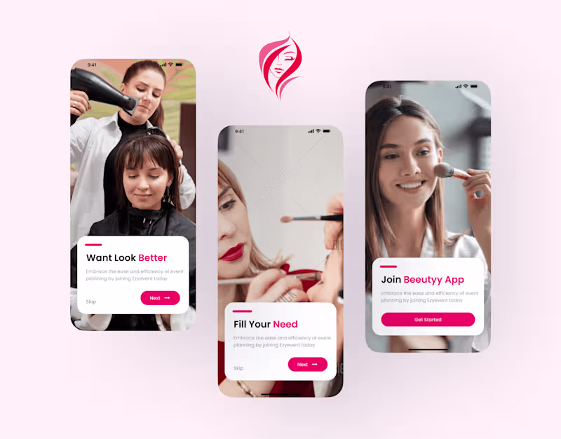 Cover image for Beeutyy App 🌸 Onboarding Screens
